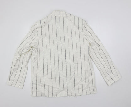 Womens UK Size 12 Marks and Spencer White Jacket