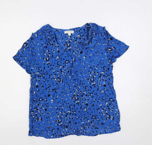 Womens UK Size M Monsoon Blue Basic Blouse