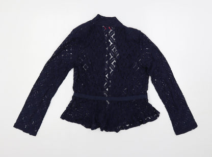 Womens UK Size 8 NEXT Blue Basic Blouse