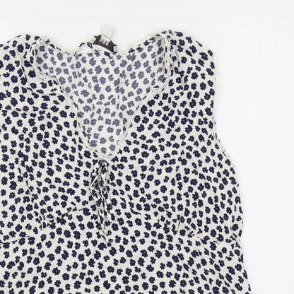 Womens UK Size 12 Marks and Spencer Ivory Basic Blouse