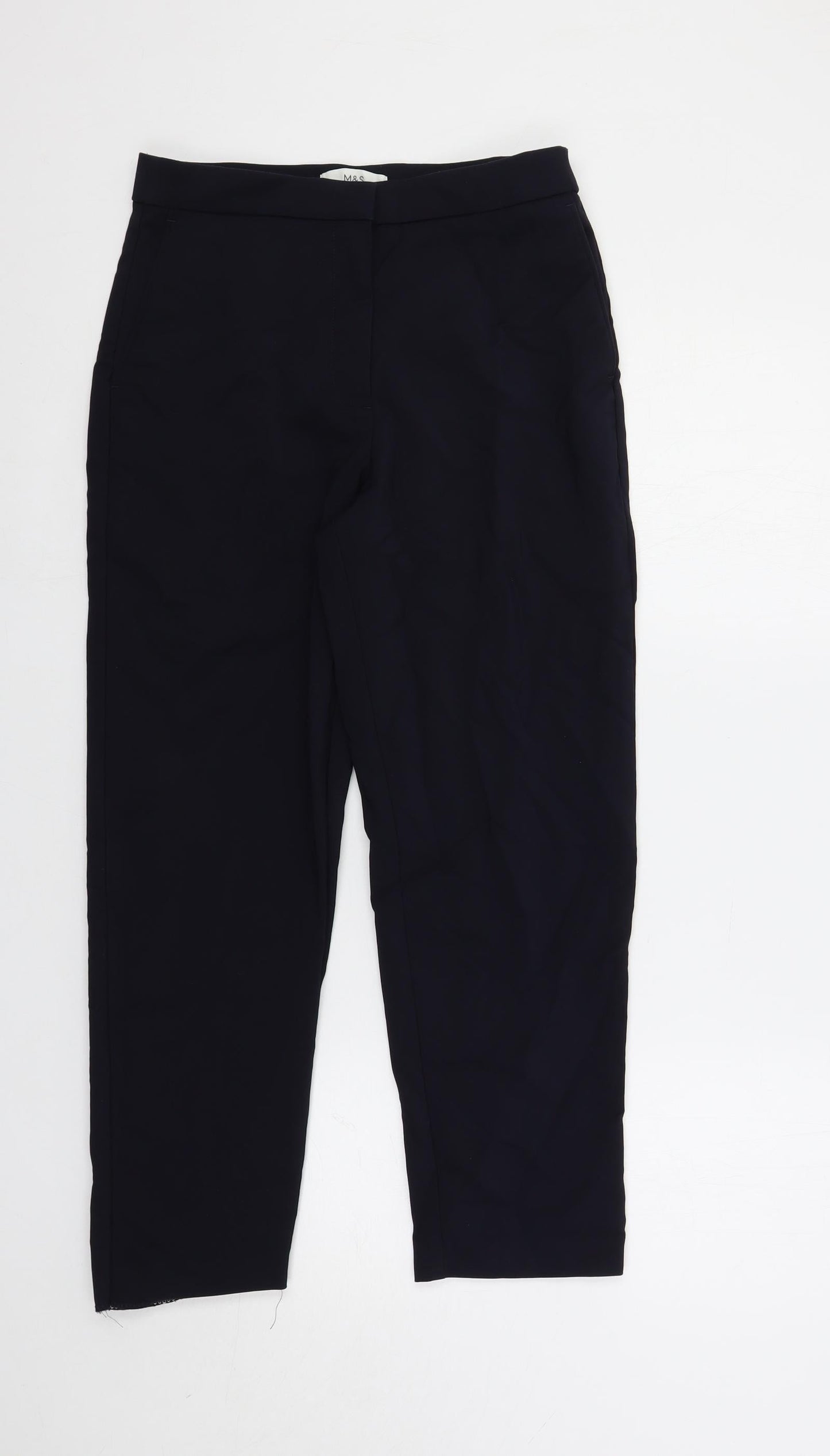 Womens UK Size 10 Marks and Spencer Regular Fit Dress Pants Blue Trousers