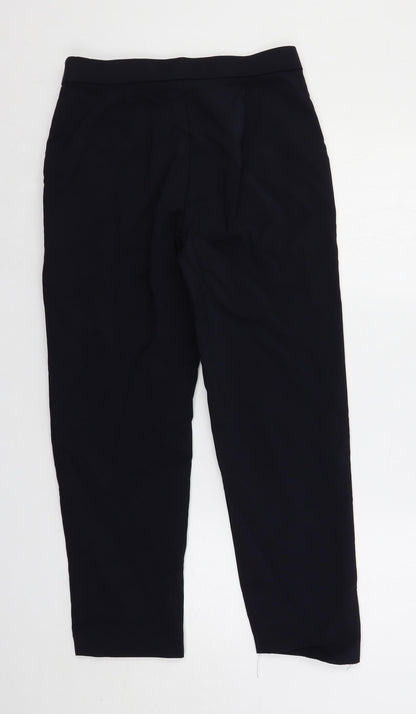 Womens UK Size 10 Marks and Spencer Regular Fit Dress Pants Blue Trousers