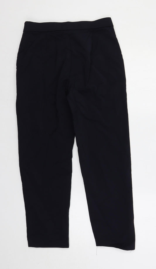 Womens UK Size 10 Marks and Spencer Regular Fit Dress Pants Blue Trousers