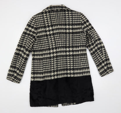Womens UK Size 12 Marks and Spencer Black Pea Coat