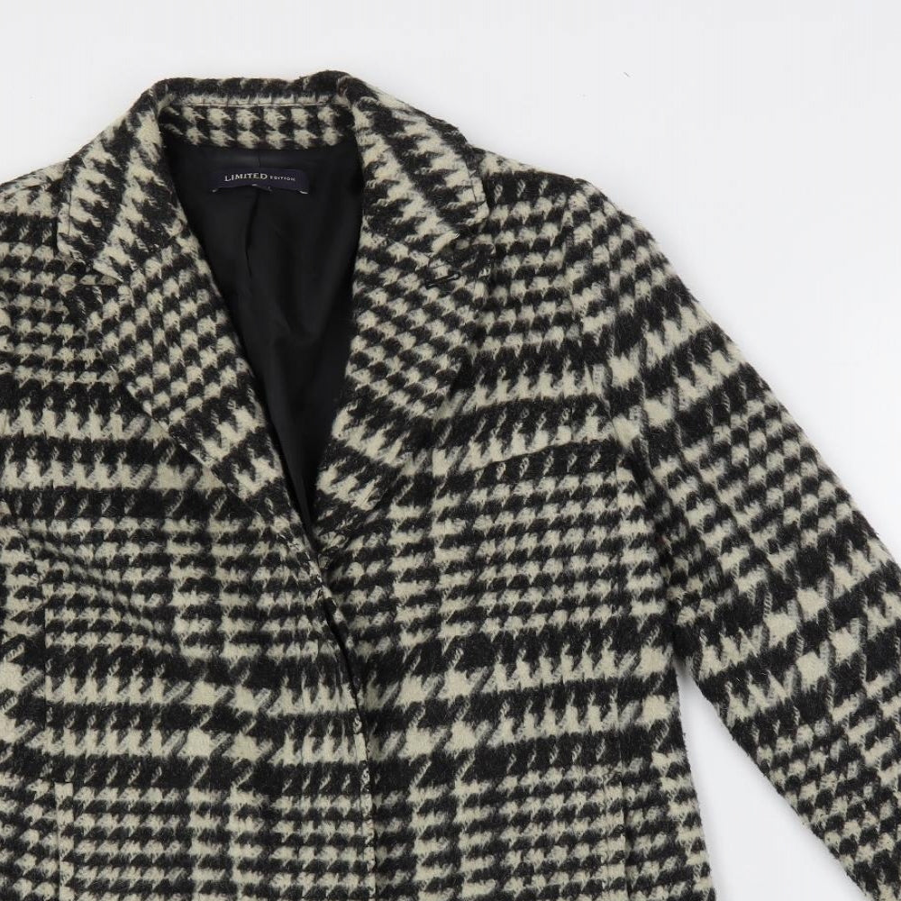 Womens UK Size 12 Marks and Spencer Black Pea Coat