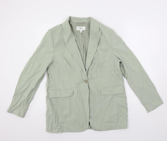 Womens UK Size 14 Marks and Spencer Green Jacket