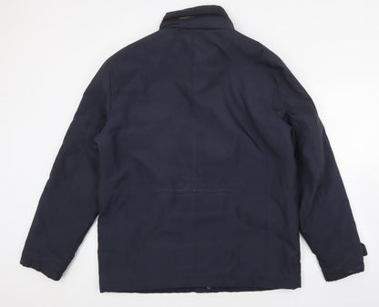 Mens UK Size L Marks and Spencer Blue Rain Coat