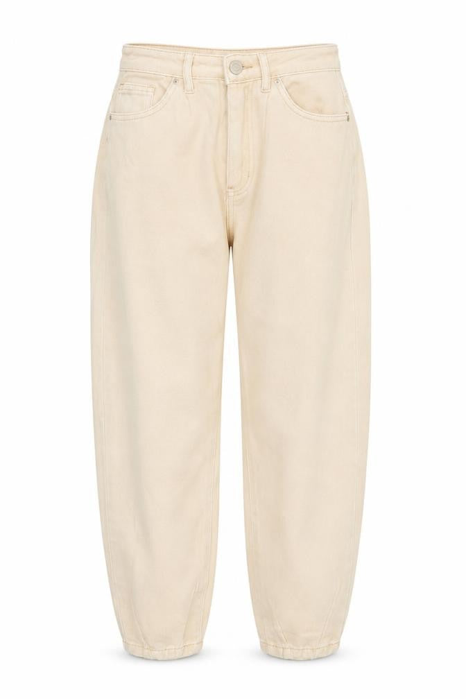 Womens UK Size 4 Missguided Regular Fit Mom Beige Jeans