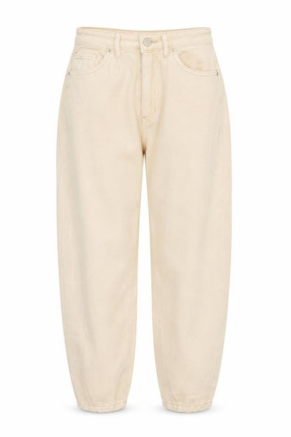 Womens UK Size 4 Missguided Regular Fit Mom Beige Jeans