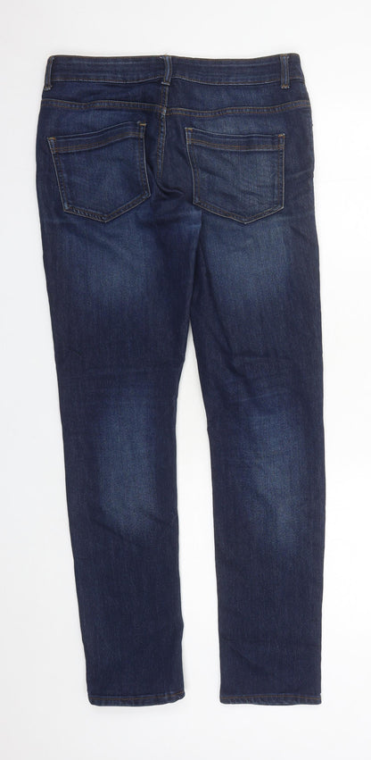 Denim & Co. Mens Blue Cotton Skinny Jeans Size 32 in L30 in Regular Zip