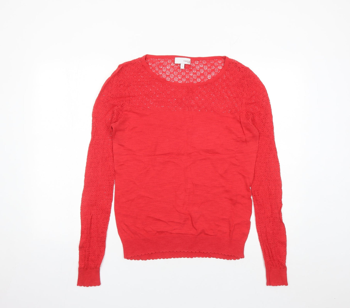 Womens UK Size 16 NEXT Red Pullover Jumper