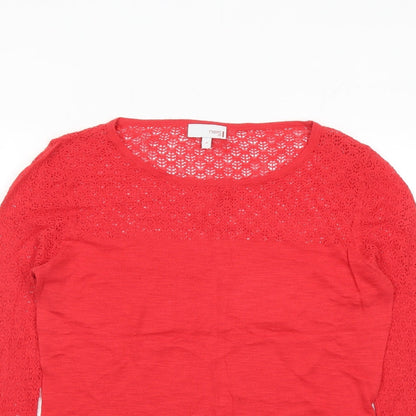 Womens UK Size 16 NEXT Red Pullover Jumper