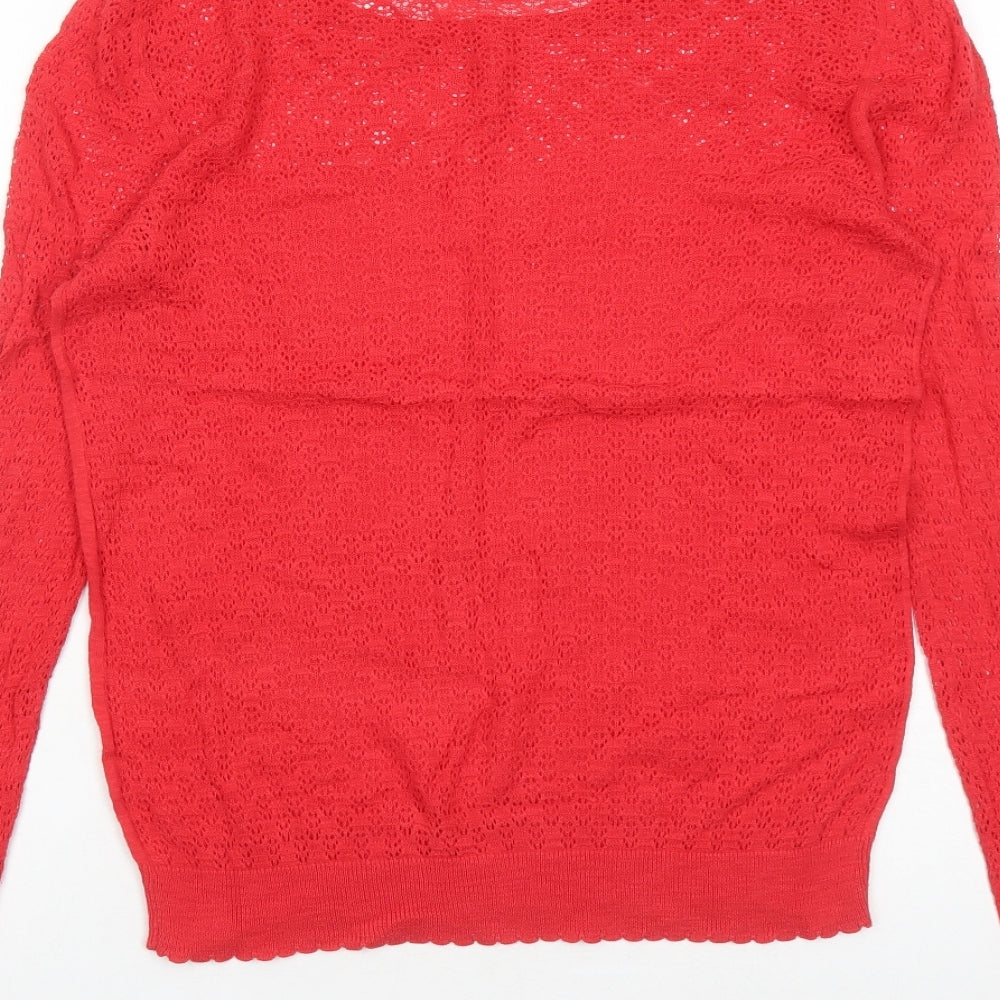 Womens UK Size 16 NEXT Red Pullover Jumper