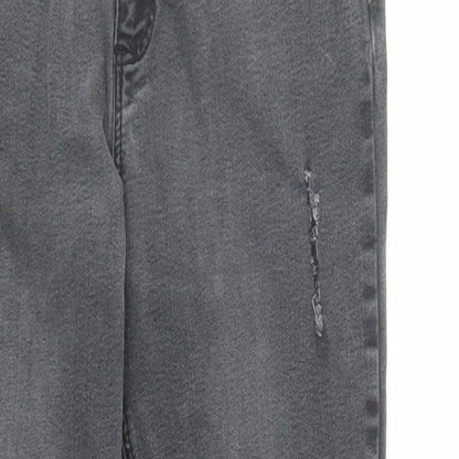 Denim & Co. Womens Black Cotton Skinny Jeans Size 12 L27 in Regular Zip