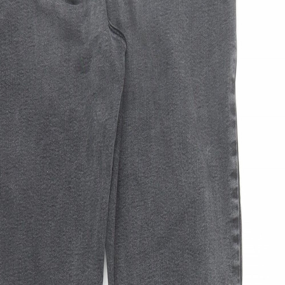 Denim & Co. Womens Black Cotton Skinny Jeans Size 12 L27 in Regular Zip