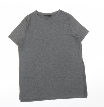 Womens UK Size 12 New Look Grey Basic T-Shirt
