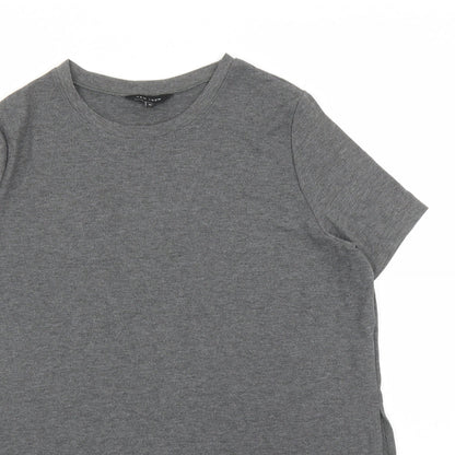 Womens UK Size 12 New Look Grey Basic T-Shirt
