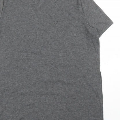 Womens UK Size 12 New Look Grey Basic T-Shirt