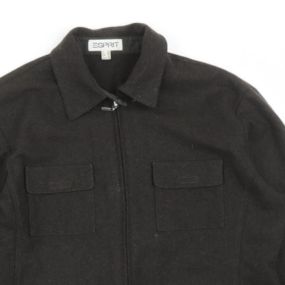 Esprit Womens Brown Jacket Size 14 Zip