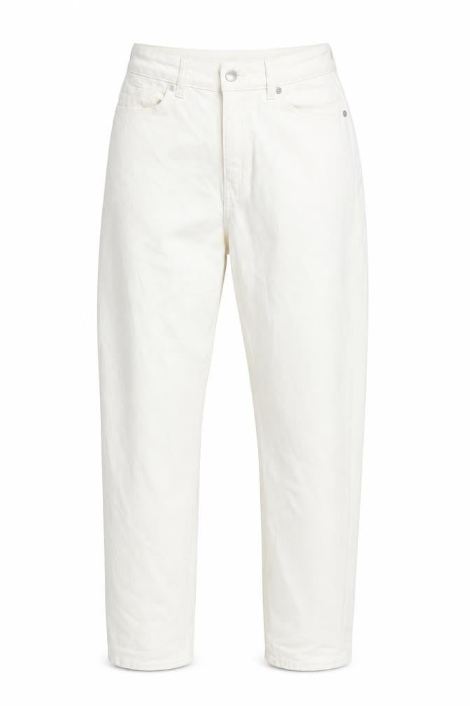 Womens UK Size 10 H&M Regular Fit Straight White Jeans