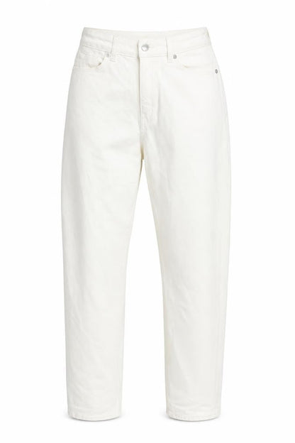 Womens UK Size 10 H&M Regular Fit Straight White Jeans
