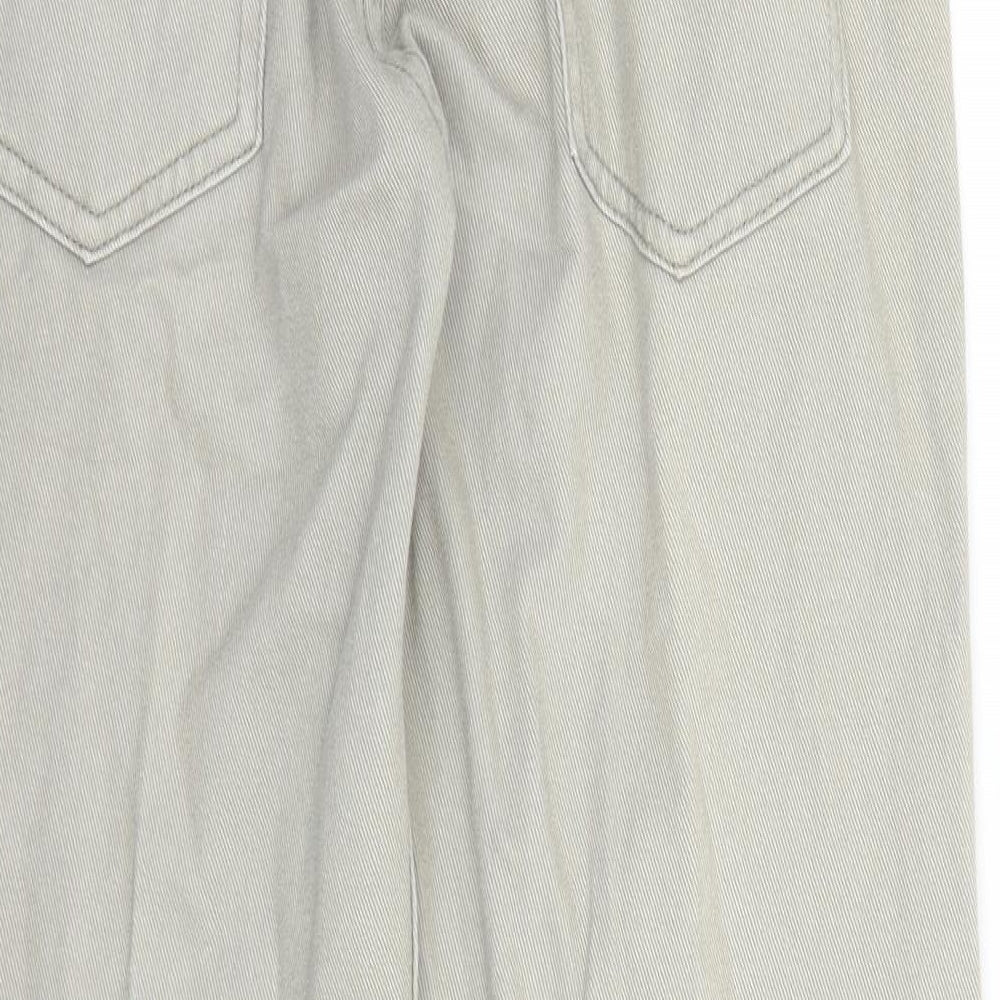 Denim Originals Mens Beige Cotton Straight Jeans Size 32 in L29 in Regular Zip