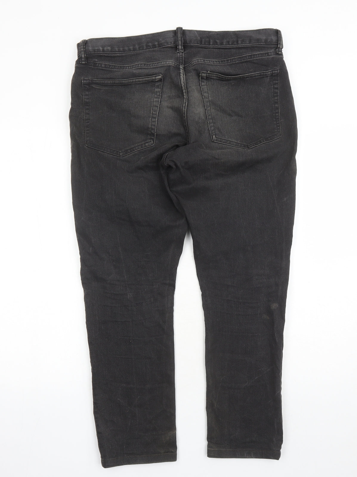 Gap Mens Black Cotton Skinny Jeans Size 34 in L28 in Regular Zip