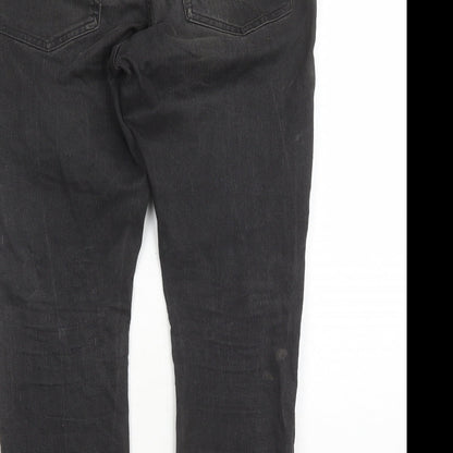 Gap Mens Black Cotton Skinny Jeans Size 34 in L28 in Regular Zip