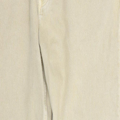 GANT Mens Beige Cotton Straight Jeans Size 40 in L31 in Regular Zip