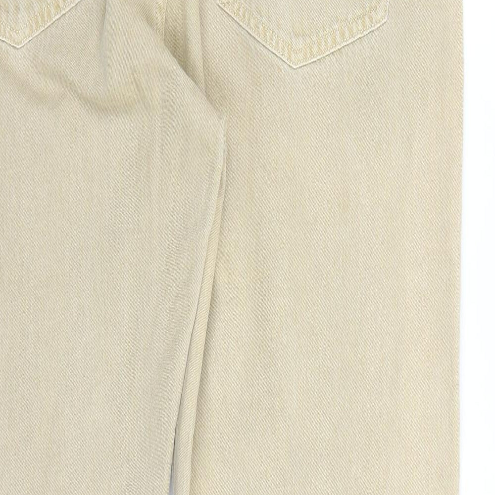 GANT Mens Beige Cotton Straight Jeans Size 40 in L31 in Regular Zip