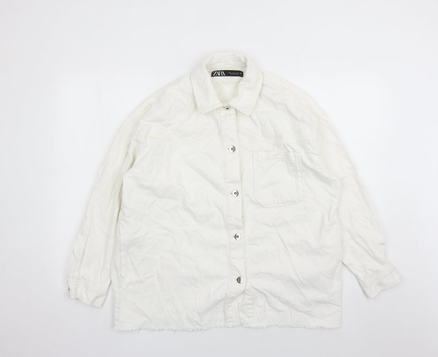 Womens UK Size XS Zara White Jacket