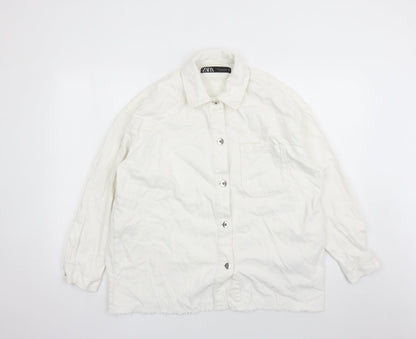 Womens UK Size XS Zara White Jacket