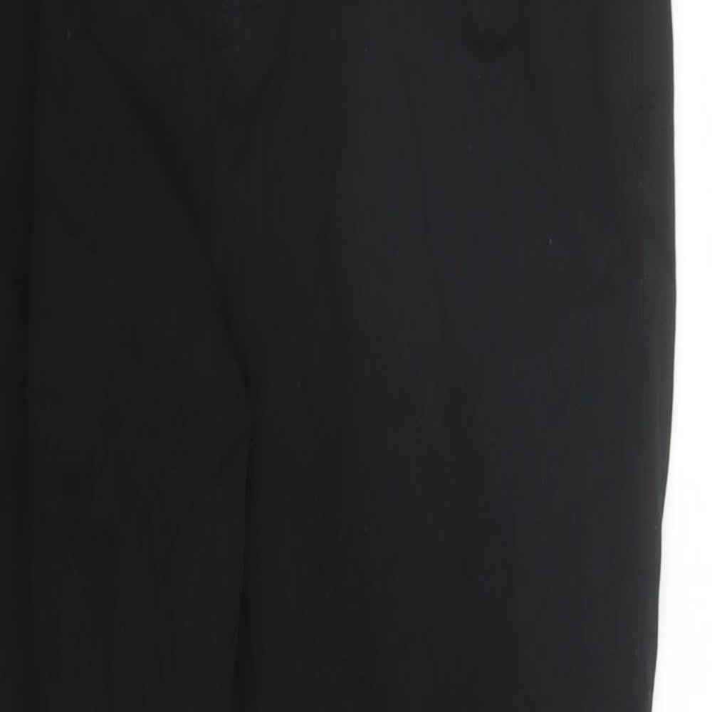 Denim & Co. Womens Black Cotton Mom Jeans Size 12 L27 in Regular Zip