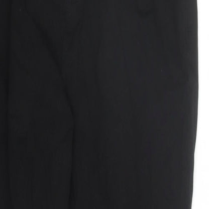 Denim & Co. Womens Black Cotton Mom Jeans Size 12 L27 in Regular Zip