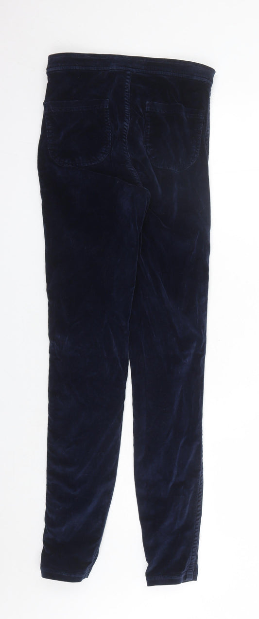 American Apparel Womens Blue Cotton Skinny Jeans Size L L30 in Regular Zip