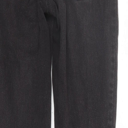 Denim & Co. Womens Black Cotton Skinny Jeans Size 10 L29 in Regular Zip