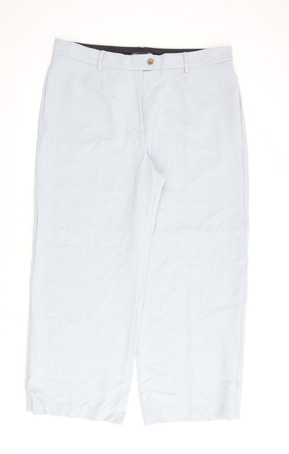 Womens UK Size 20 Marks and Spencer Regular Fit  Blue Trousers