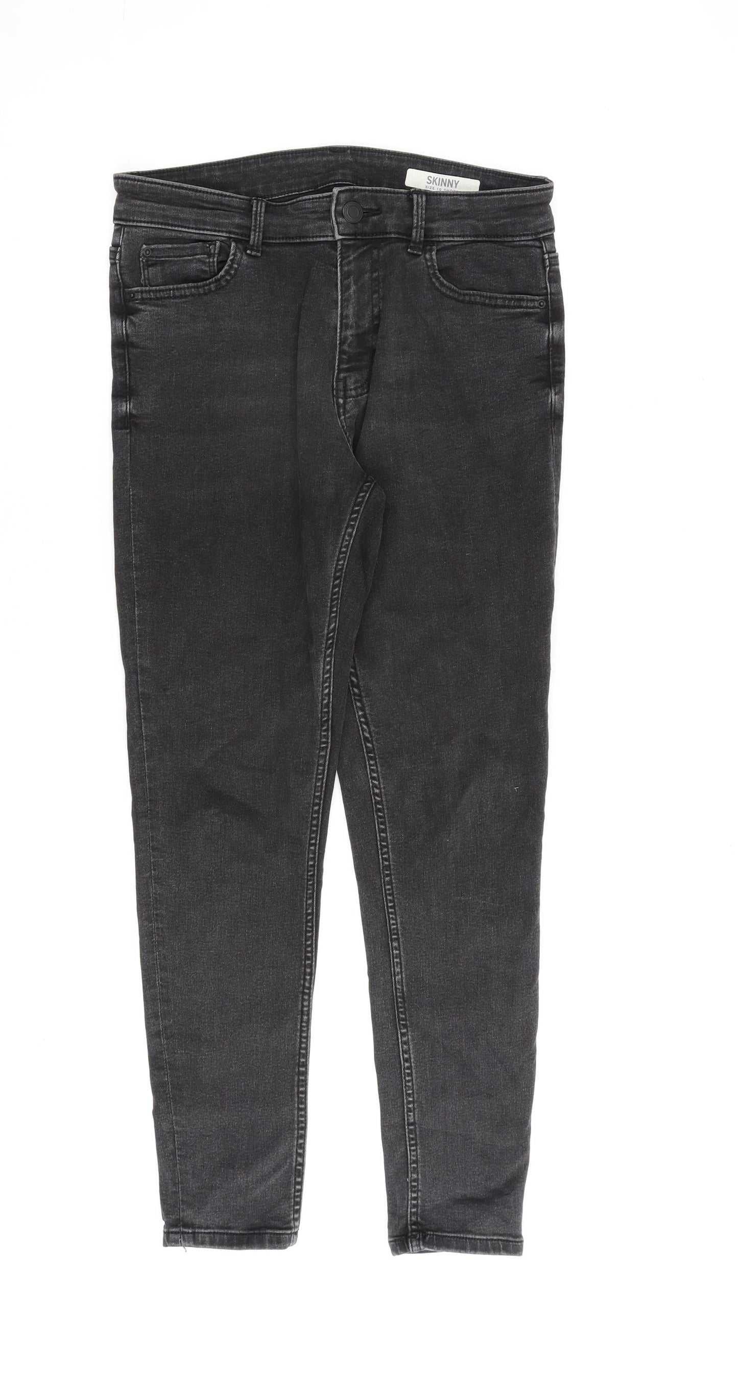 Womens UK Size 10 Marks and Spencer Regular Fit Skinny Grey Jeans