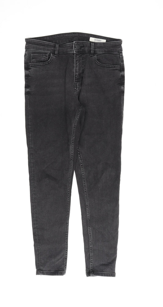 Womens UK Size 10 Marks and Spencer Regular Fit Skinny Grey Jeans