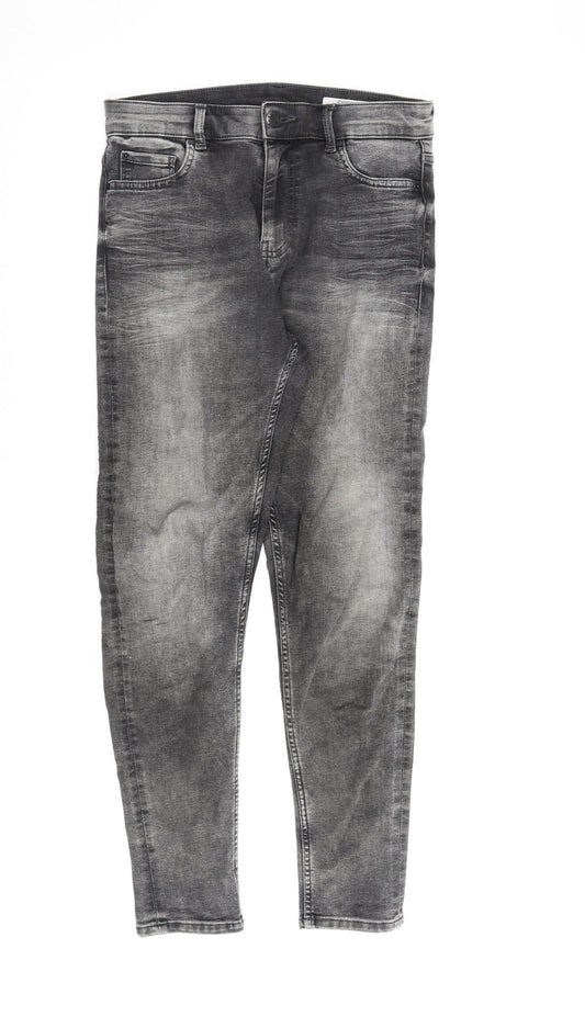 Womens UK Size 10 Marks and Spencer Regular Fit Skinny Grey Jeans