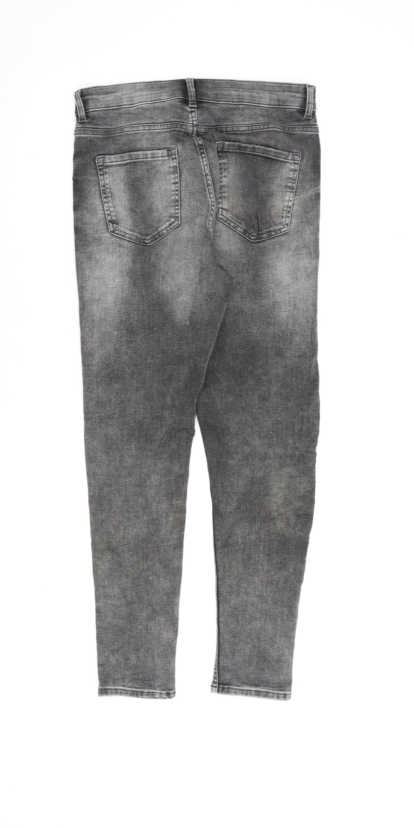 Womens UK Size 10 Marks and Spencer Regular Fit Skinny Grey Jeans