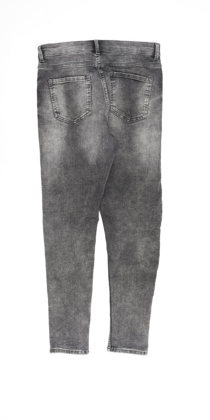 Womens UK Size 10 Marks and Spencer Regular Fit Skinny Grey Jeans