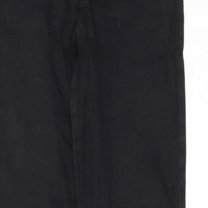 Topshop Womens Black Cotton Skinny Jeans Size 26 in L30 in Regular Zip - Pockets