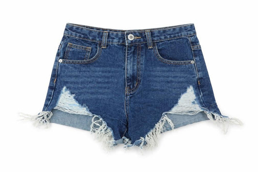Womens UK Size 8 PRETTYLITTLETHING Regular Fit Cut-Off Shorts