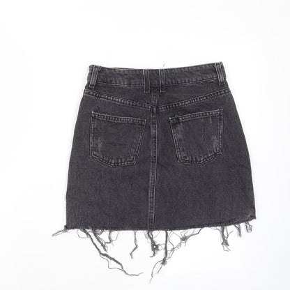 Womens UK Size 8 Topshop A-Line Denim Skirt