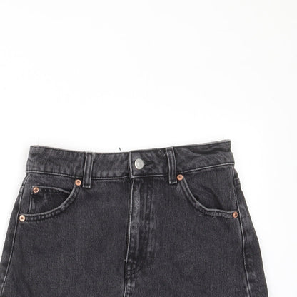 Womens UK Size 8 Topshop A-Line Denim Skirt