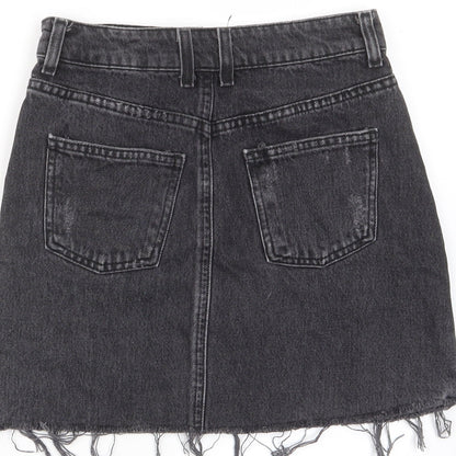 Womens UK Size 8 Topshop A-Line Denim Skirt