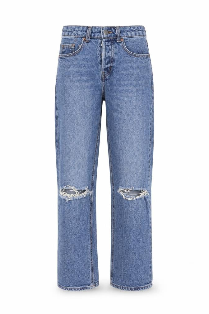 Womens UK Size 6 H&M Regular Fit Straight Blue Jeans