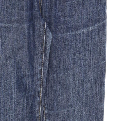 Et Vous Womens Blue Cotton Straight Jeans Size 10 L30 in Regular Zip