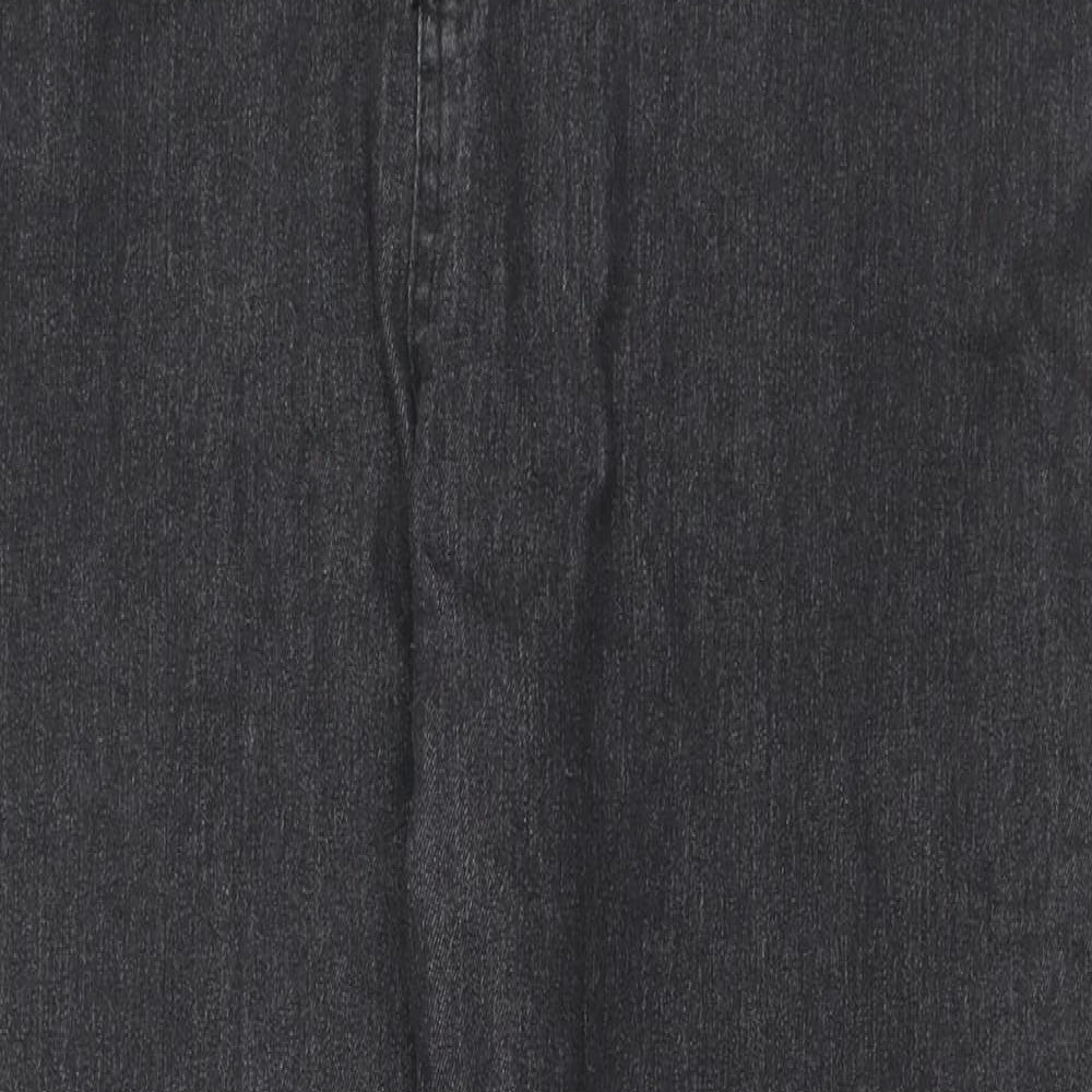 Womens UK Size XL Jeans Regular Fit Skinny Black Jeans